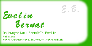 evelin bernat business card